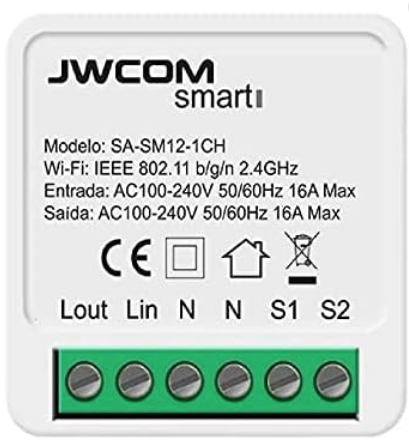 Relé 16A wifi | JWCOM Smart